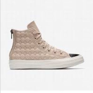 Converse Chuck Taylor All Star Back Zip Leather High Top Women's Shoe